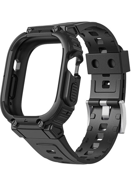 Watch 7 45MM Uyumlu WI-WB014 Armor Serisi 2in1 Sert Pc Kasa Koruyuculu Silikon Kordon Siyah fiyatları
