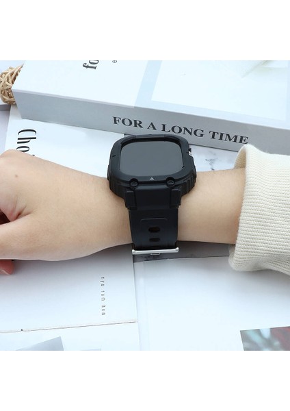 Watch Ultra 49MM Uyumlu WI-WB014 Armor Serisi 2in1 Sert Pc Kasa Koruyuculu Silikon Kordon Siyah indirimleri