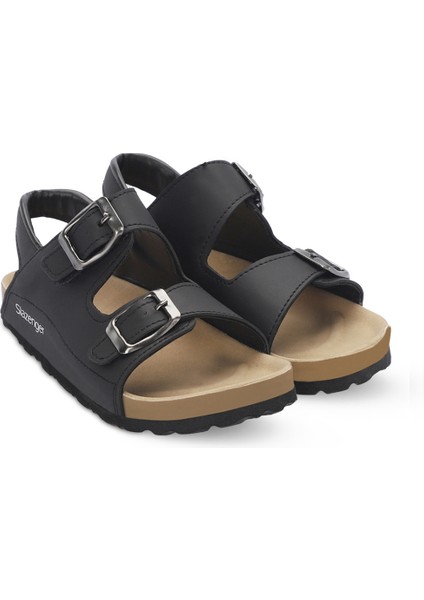 KOBBY Unisex Çocuk Sandalet Siyah