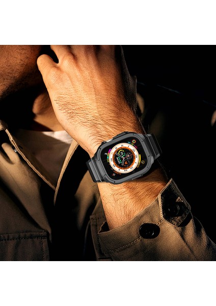 Watch 7 45MM Uyumlu WI-WB014 Armor Serisi 2in1 Sert Pc Kasa Koruyuculu Silikon Kordon Siyah indirimleri