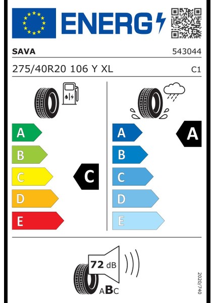 275/40 R20 106Y Intensa Suv 2 Xl Fp Oto Yaz Lastiği (Üretim Yılı: 2024)