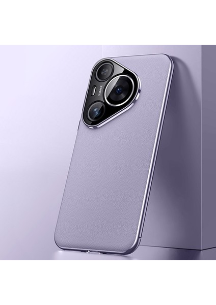 Huawei Pura 70 Için Düz Deri Telefon Kılıfı (Yurt Dışından)