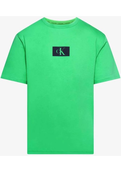 Calvin Klein Kısa Kollu Crew Neck Erkek Yeşil T-Shirt