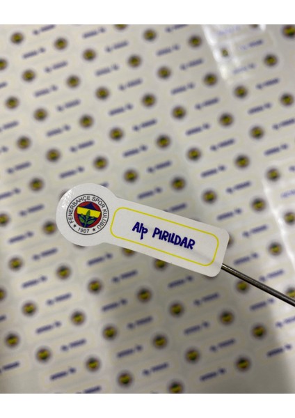 Letbil Reklam Okul Etiketi, Kalem Defter Etiketi, Fenerbahçe Defter Etiketi - 194 Adet Kuşe Sticker