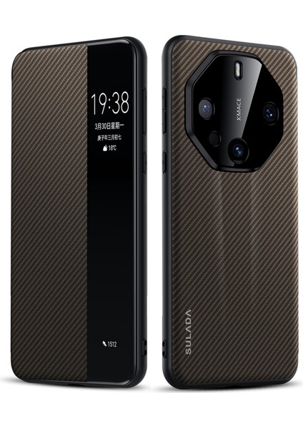 Huawei Mate 60 Rs Ultimate Için Sulada Akıllı Pencere Pu Kılıf (Yurt Dışından)