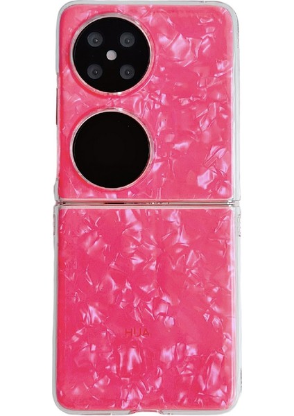 Huawei Pocket 2 Için Sedefli Shl Doku Kılıfı (Yurt Dışından)