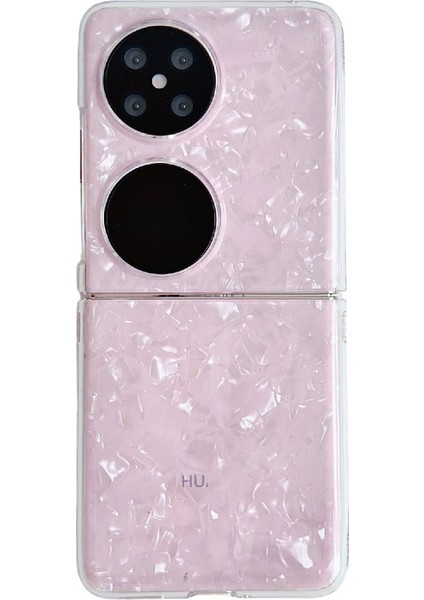 Huawei Pocket 2 Için Sedefli Shl Doku Kılıfı (Yurt Dışından)