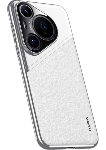 Huawei Pura 70 Pro / Pura 70 Pro+ Için Düz Deri Pc Kılıfı (Yurt Dışından)