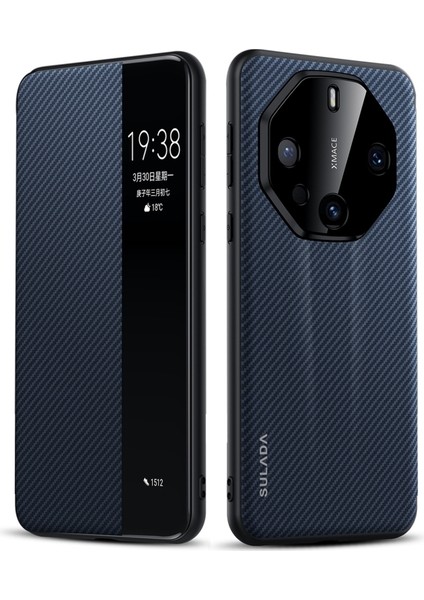 Huawei Mate 60 Rs Ultimate Için Sulada Akıllı Pencere Pu Kılıf (Yurt Dışından)