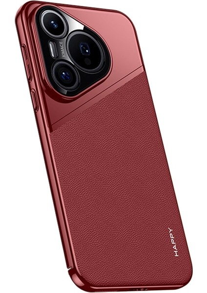 Huawei Pura 70 Için Düz Deri Pc Kılıfı (Yurt Dışından)