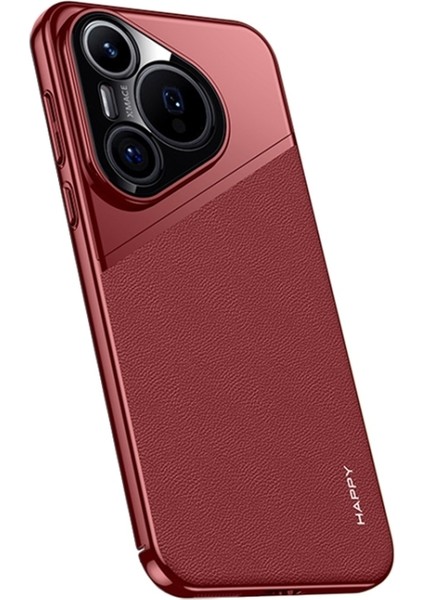 Huawei Pura 70 Için Düz Deri Pc Kılıfı (Yurt Dışından)