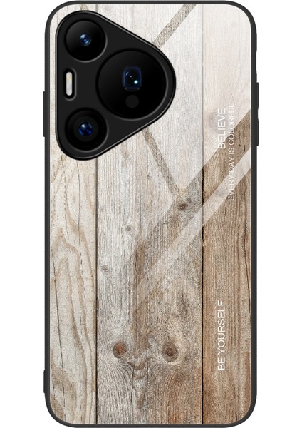 Huawei Pura 70 Için Ahşap Tahıl Gl Kılıf (Yurt Dışından)