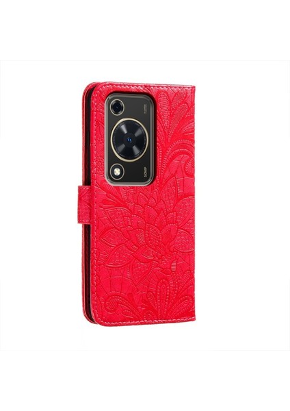 Huawei Enjoy 70 Için Dantel Çiçek Pu Telefon Kılıfı (Yurt Dışından) fırsatları