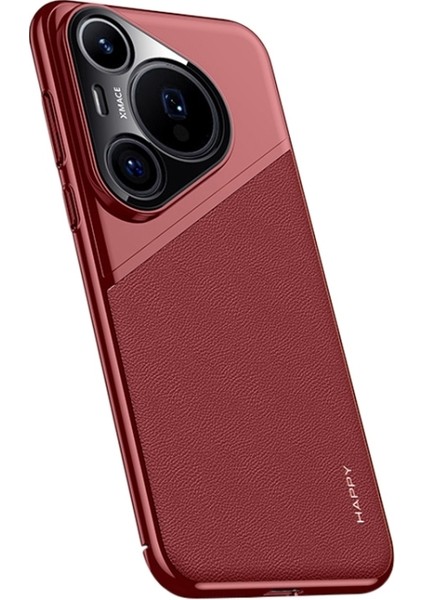 Huawei Pura 70 Pro / Pura 70 Pro+ Için Düz Deri Pc Kılıfı (Yurt Dışından)