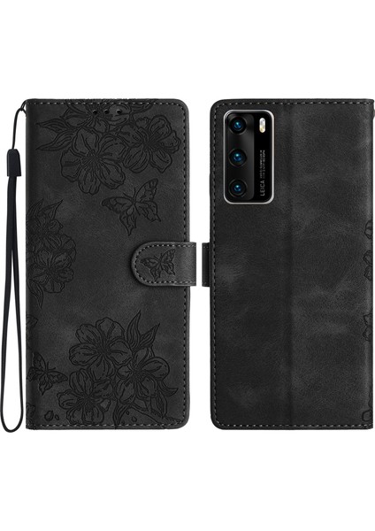 Huawei P40 Için Kiraz Çiçeği Kılıfı (Yurt Dışından)