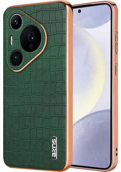 Huawei Pura 70 Pro / 70 Pro+ Için Azns Timsah Dokulu Kılıf (Yurt Dışından)