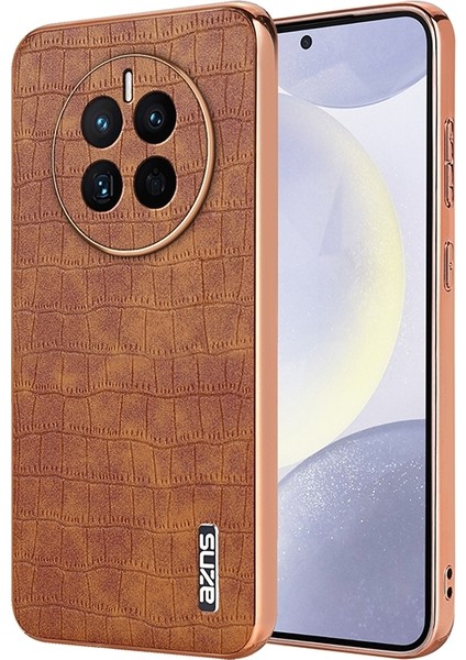 Huawei Mate 50 / 50E Için Azns Timsah Dokulu Kılıf (Yurt Dışından)