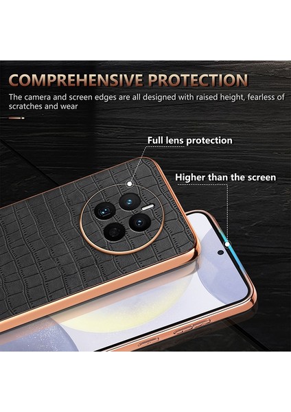 Huawei Mate 50 / 50E Için Azns Timsah Dokulu Kılıf (Yurt Dışından) fırsatları