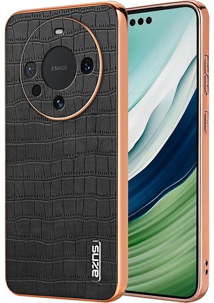 Huawei Mate 60 / 60 Pro+ Için Azns Timsah Dokulu Kılıf (Yurt Dışından)