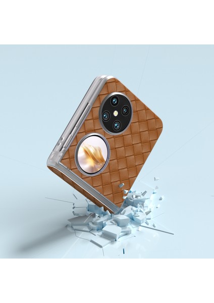 Huawei Pocket 2 Için 3'ü 1 Arada Dokuma Dokulu Pu Kılıf (Yurt Dışından) indirimleri