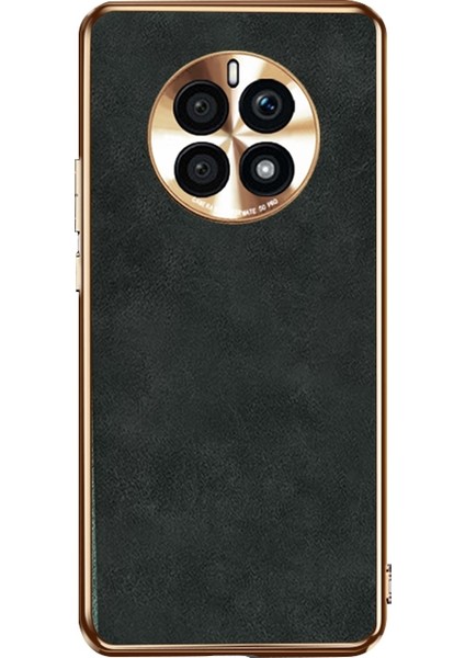 Huawei Mate 50 Pro Için Kuzu Derisi Telefon Kılıfı (Yurt Dışından)