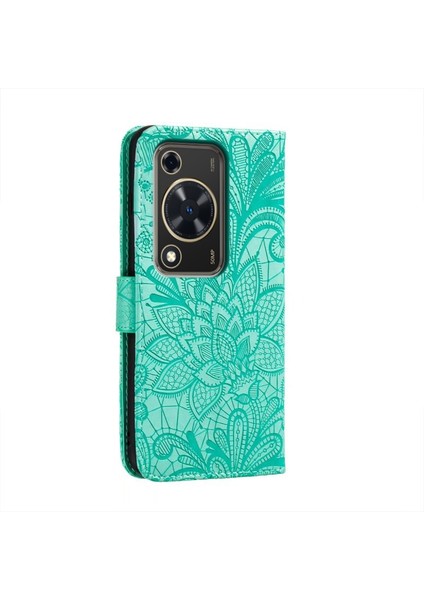 Huawei Enjoy 70 Için Dantel Çiçek Pu Telefon Kılıfı (Yurt Dışından) fırsatları