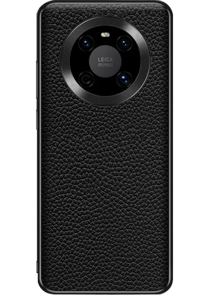 Huawei Mate 40 Için Litchi Dokulu Deri Kılıf (Yurt Dışından)