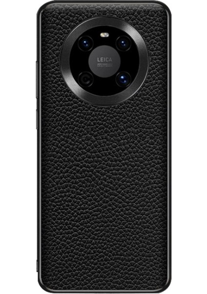 Huawei Mate 40 Için Litchi Dokulu Deri Kılıf (Yurt Dışından)