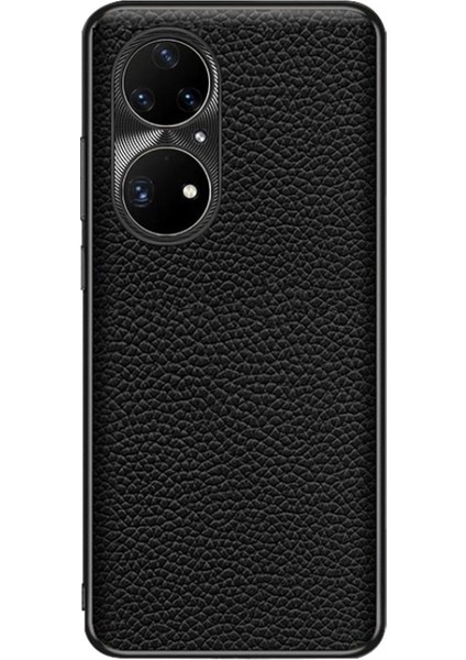Huawei P50 Pro Için Litchi Dokulu Deri Kılıf (Yurt Dışından) fiyatları