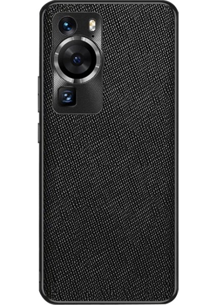 Huawei P60 / P60 Pro Için Çapraz Dokulu Pu Telefon Kılıfı (Yurt Dışından) fiyatları
