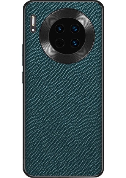 Huawei Mate 30 Için Çapraz Doku Pu Telefon Kılıfı (Yurt Dışından)