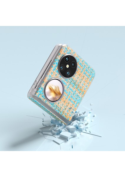 Huawei Pocket 2 Için 3'ü 1 Arada Eşkenar Dokulu Pu Kılıf (Yurt Dışından) indirimleri