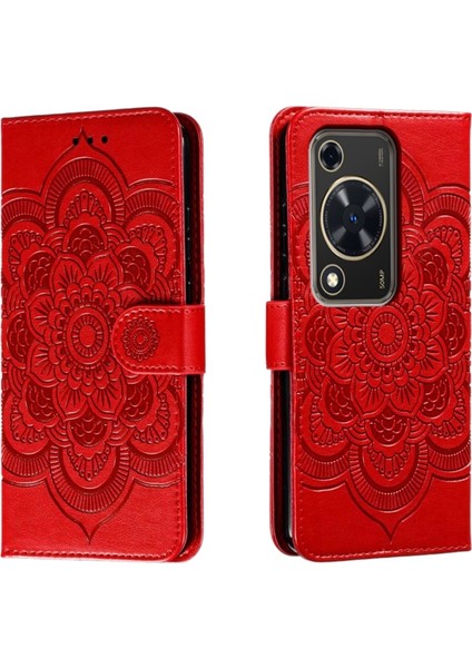 Huawei Enjoy 70 Için Mandala Pu Kılıf (Yurt Dışından)