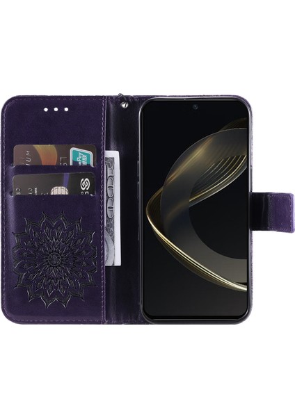 Huawei Nova 12 Se / Nova 11 Se Için Ayçiçeği Pu Telefon Kılıfı (Yurt Dışından) fırsatları
