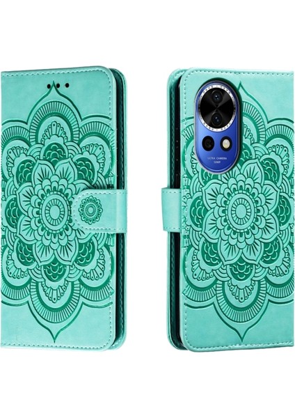 Huawei Nova 12 Için Mandala Pu Kılıf (Yurt Dışından)