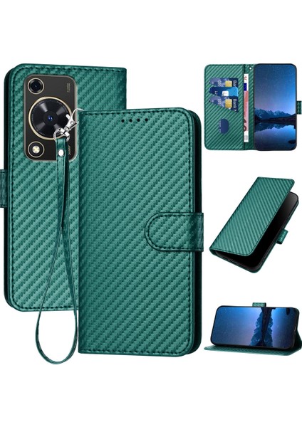 Huawei Enjoy 70 Için Karbon Fiber Pu Kılıf (Yurt Dışından)