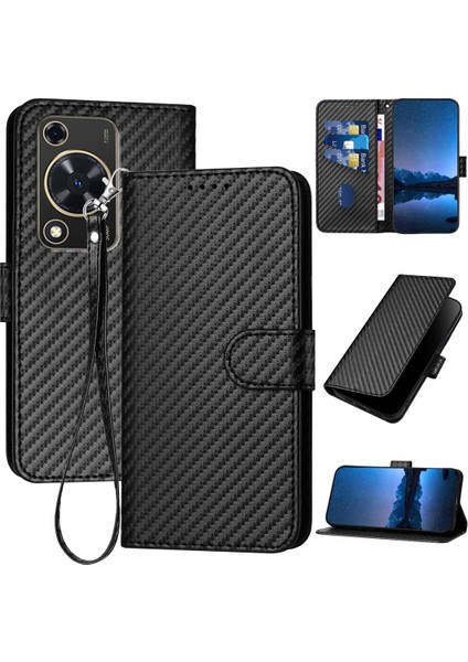 Huawei Enjoy 70 Için Karbon Fiber Pu Kılıf (Yurt Dışından)