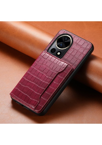 Huawei Nova 12 Pro Için Timsah Dokulu Pu Kılıf (Yurt Dışından) fiyatları