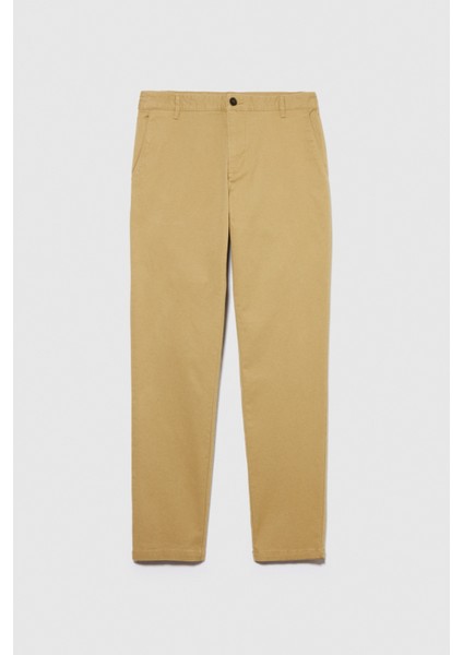 Esnek Slim Fit Chino Pantolon Erkek Bej T-Shirt - 323A4JGCSF03E fiyatları