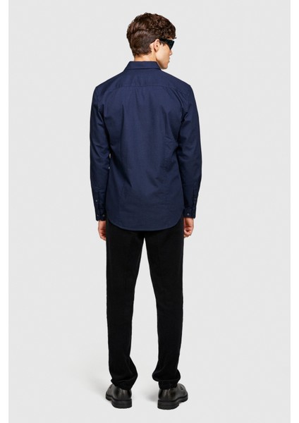 %100 Koton Slim Fit Fitilli Kadife Pantolon Erkek Siyah T-Shirt - 323A4SFRSF03D fırsatları