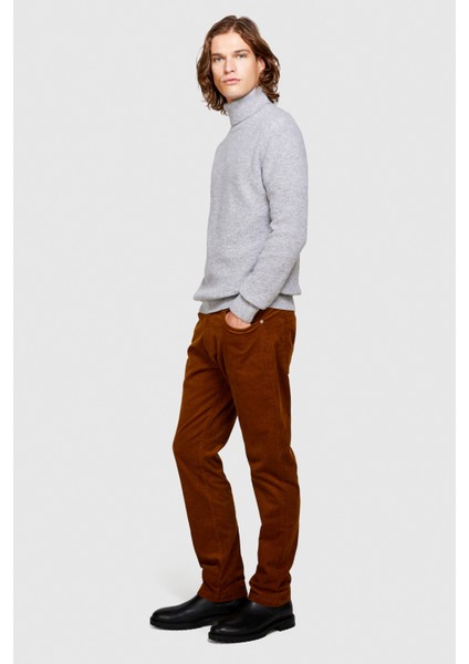 5 Cepli Regular Fit Kadife Pantolon Erkek Kahverengi T-Shirt - 323A432XSE01Q modelleri