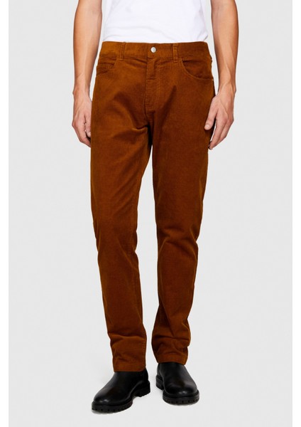 5 Cepli Regular Fit Kadife Pantolon Erkek Kahverengi T-Shirt - 323A432XSE01Q indirimleri