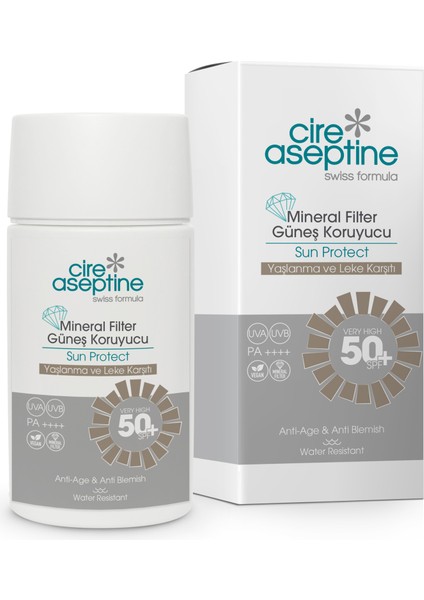 Mineral Filtreli Güneş Kremi Yaşlanma ve Leke 50 Spf 50 ml