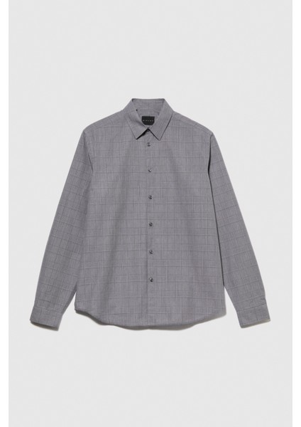 %100 Koton Regular Fit Kareli Gömlek Erkek Renkli Gömlek - 323A5RDJSQ02K