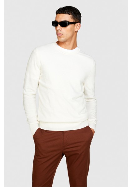 Kaşmir Karışımlı Bisiklet Yaka Kazak Erkek Pembe Kazak - 323A102HS1B17 indirimleri