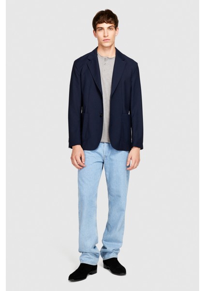 %100 Koton Slim Fit Düğme Detayli Slub T-Shirt Erkek Siyah T-Shirt - 323A3YR7S1009 fiyatları
