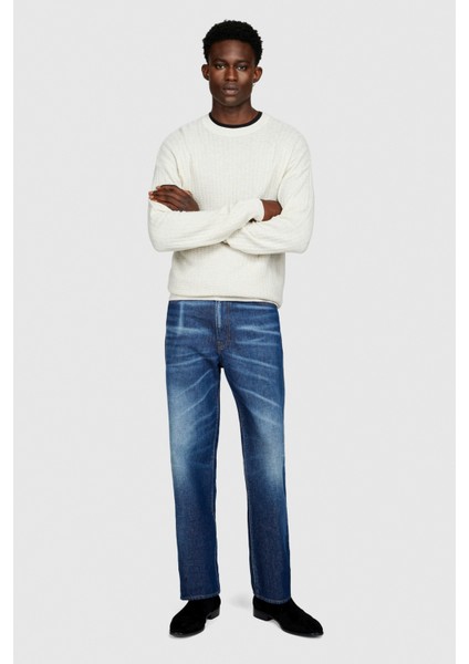 Yün Karışımlı Bisiklet Yaka Kazak Erkek Renkli Kazak - 323A1041T102A