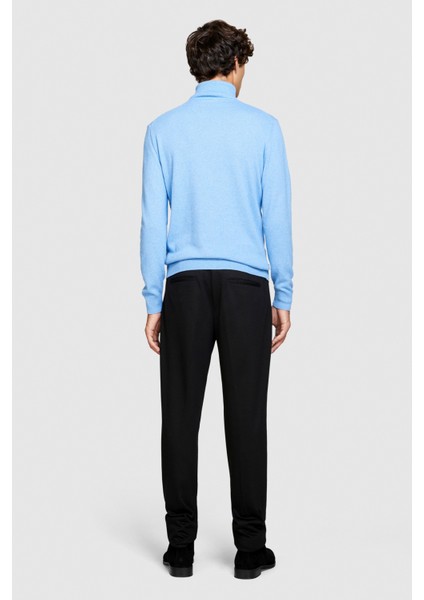 Kaşmir Karışımlı Dik Yaka Kazak Erkek Lacivert Kazak - 323A102HS2177 indirimleri