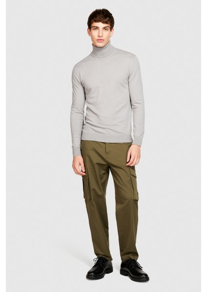 Koton Karışımlı Dik Yaka Kazak Erkek Siyah Kazak - 323A10F2S2244 fiyatları