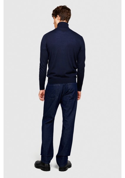 Yün Karışımlı Slim Fit Kazak Erkek Renkli Kazak - 323A11BAS200A fırsatları